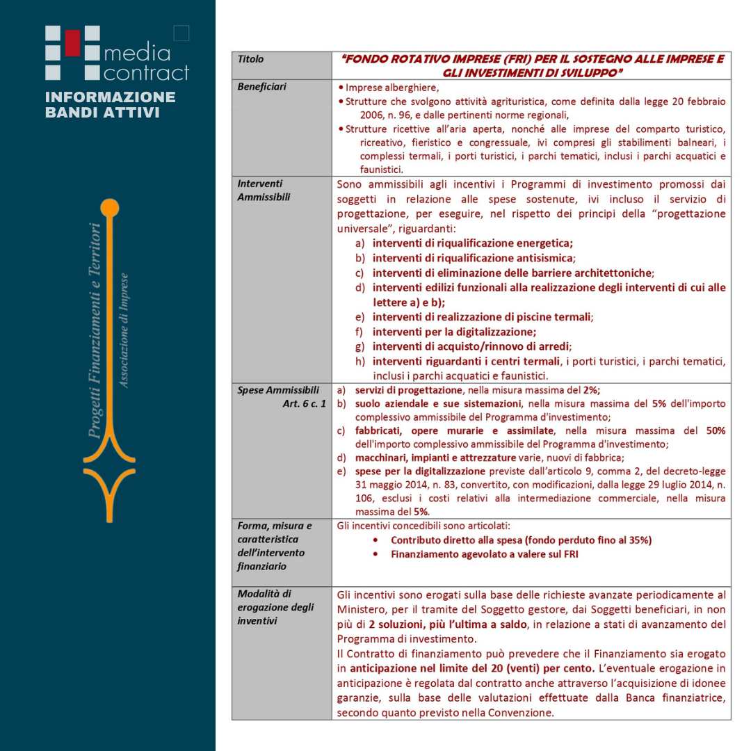 Media Contract Informazione Bandi Attivi